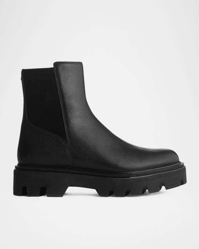 Quinn Leather Chelsea Ankle Booties