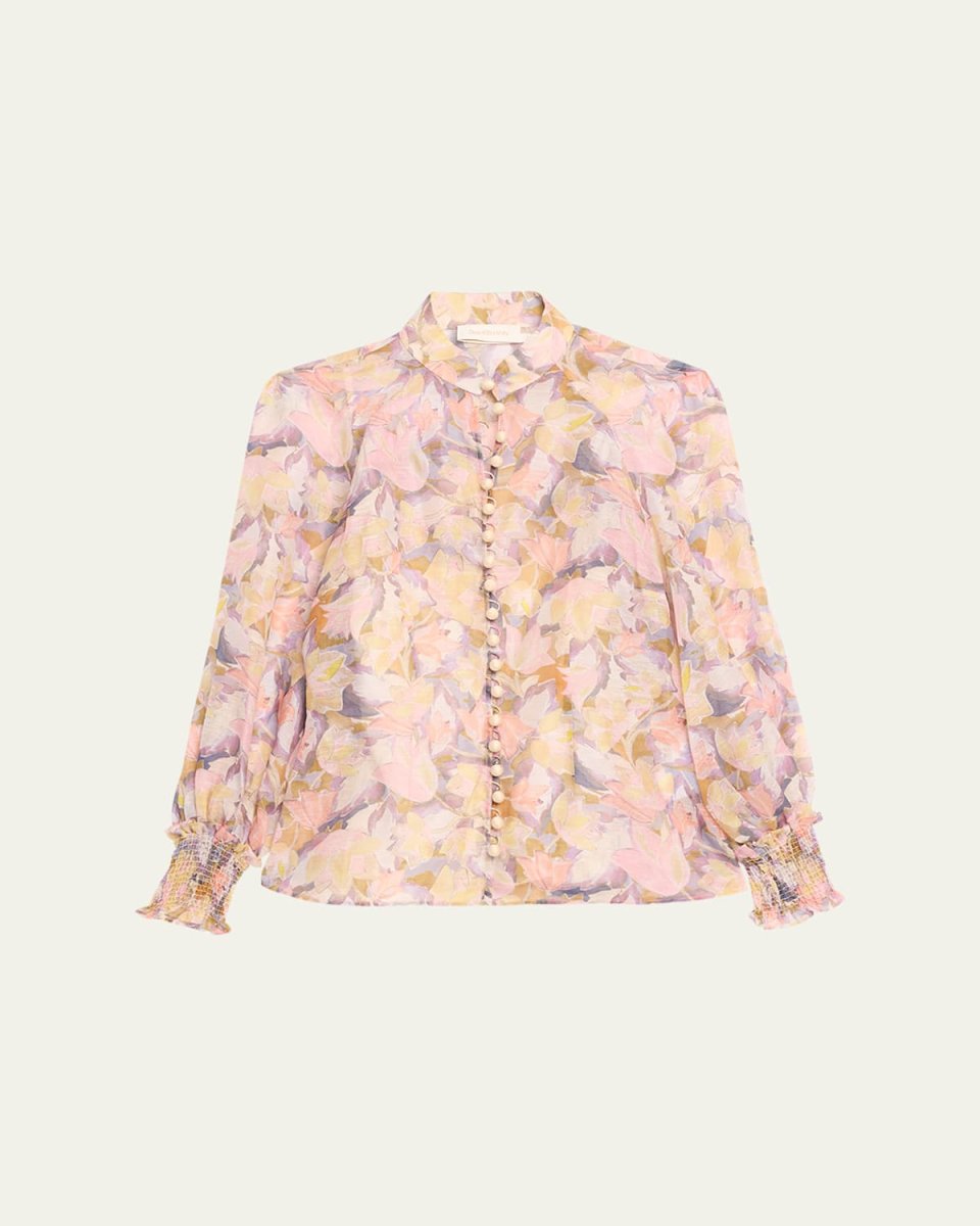 Illustration Buttoned Blouse