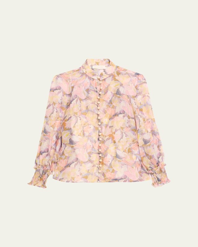 Illustration Buttoned Blouse