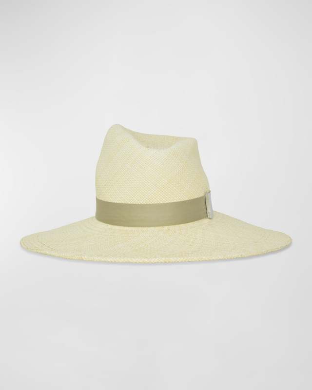 Drake Asymmetric Straw Fedora