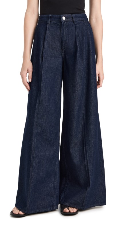 Theory Pleated Wide Pants Indigo