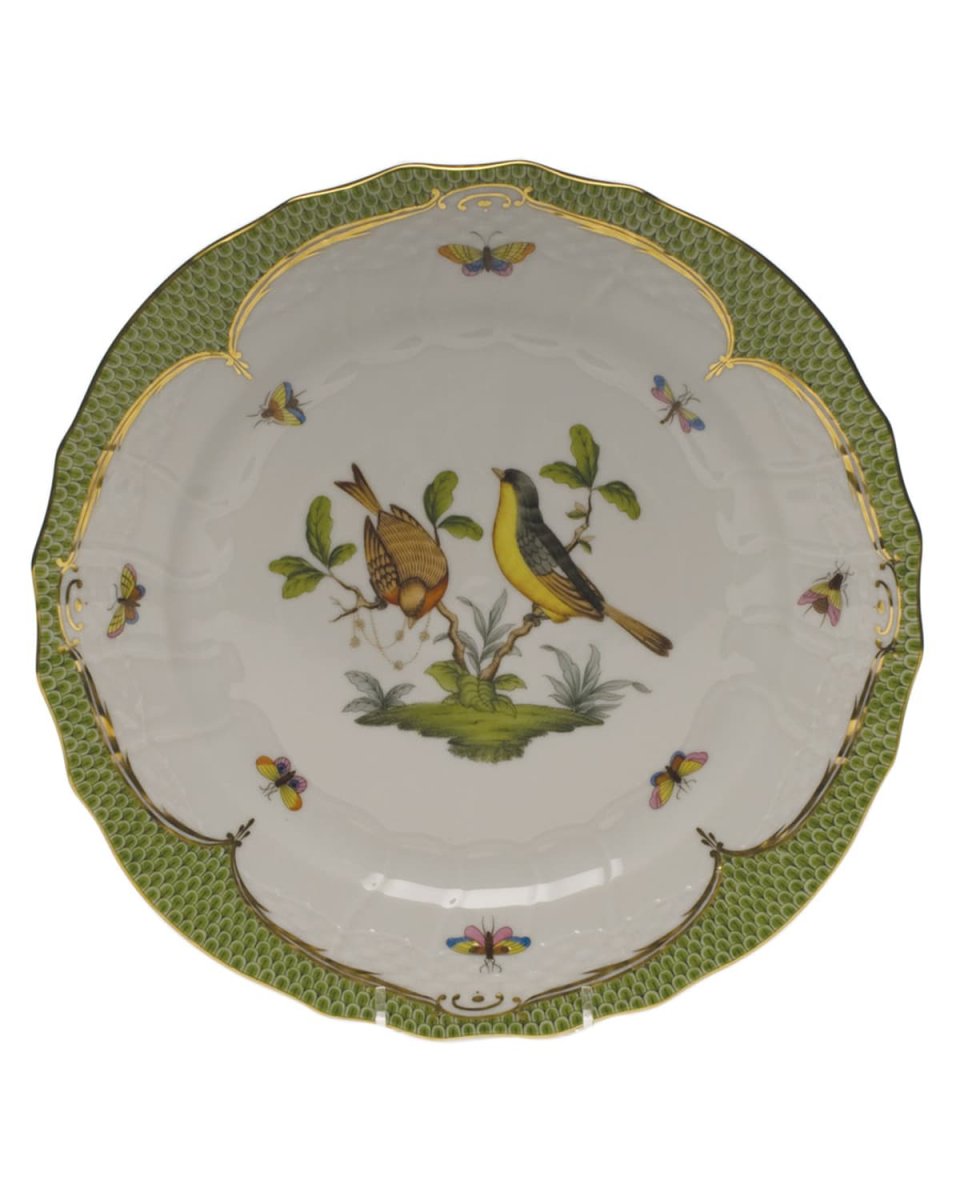 Rothschild Bird Green Motif 07 Service Plate