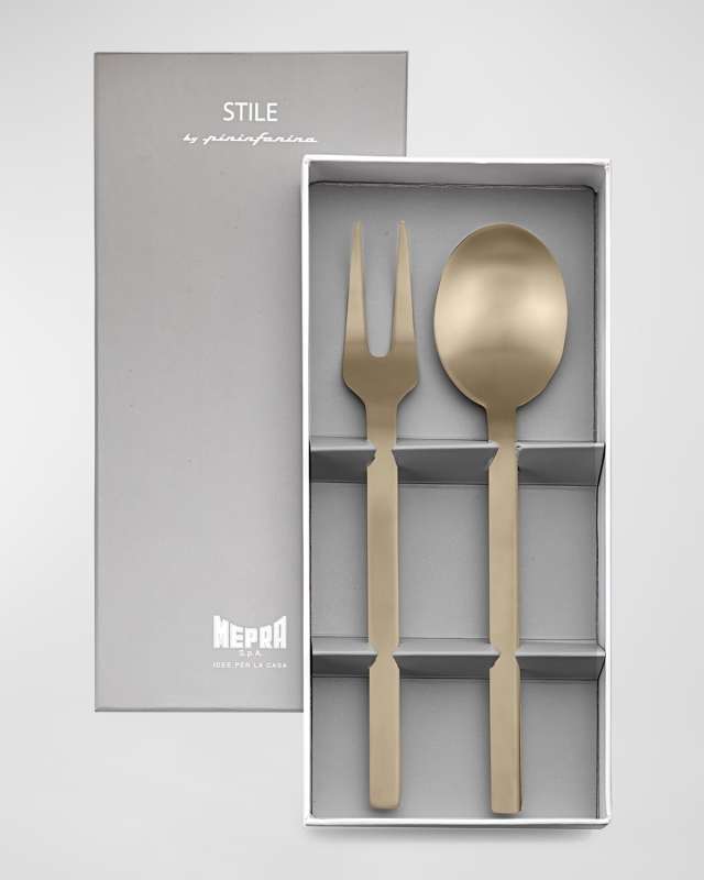 Stile Ice Oro Nero 2-Piece Serving Gift Box
