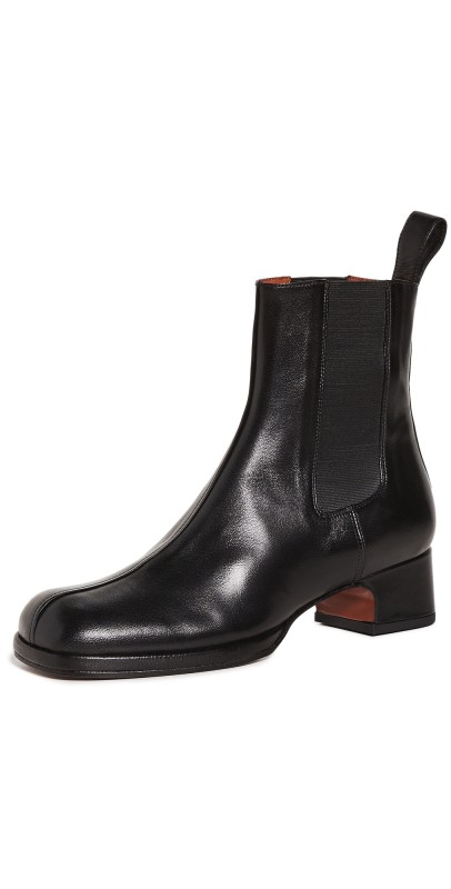 MANU Atelier Squared Toe Chelsea Boots Black