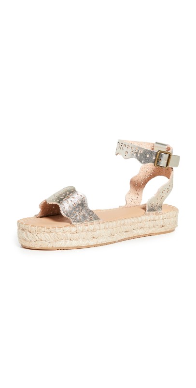 Soludos Cadiz Wave Sandals Platinum