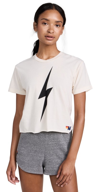 Aviator Nation Bolt BF Tee Vintage White