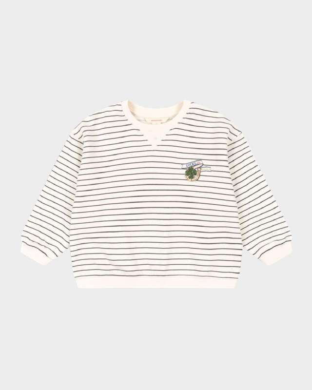 Boy's Amio Lucky Pin Striped Sweatshirt, Size 6M-6