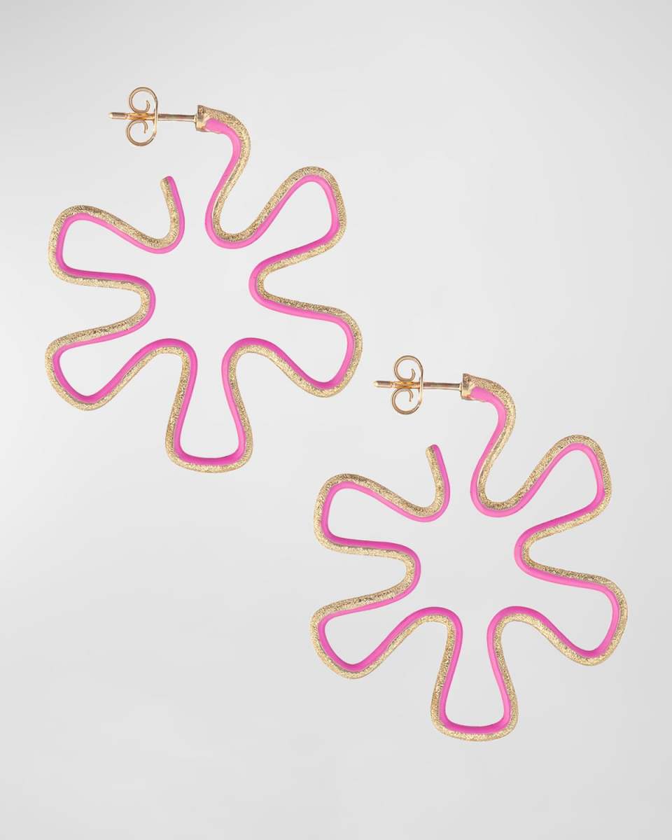 Margherita Two-Tone Hoop Earrings