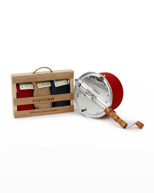 Red Whirley-Pop Handmade Burlap Crate Set