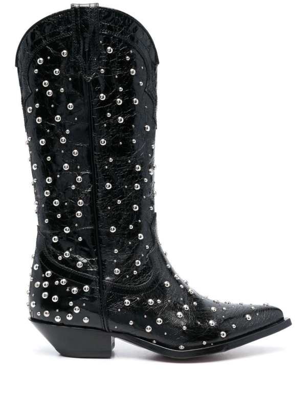 studded western-style boots
