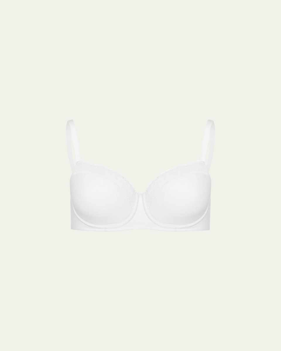Cotton Lace Spacer T-Shirt Underwire Bra