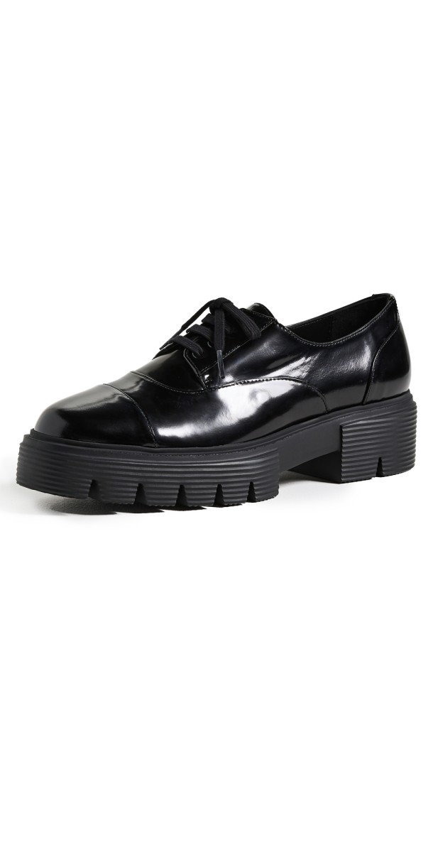 Stuart Weitzman Nolita Lace-Up Oxfords Black