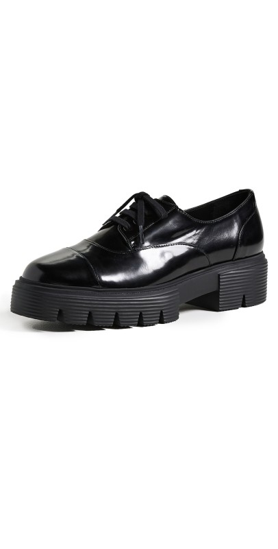Stuart Weitzman Nolita Lace-Up Oxfords Black