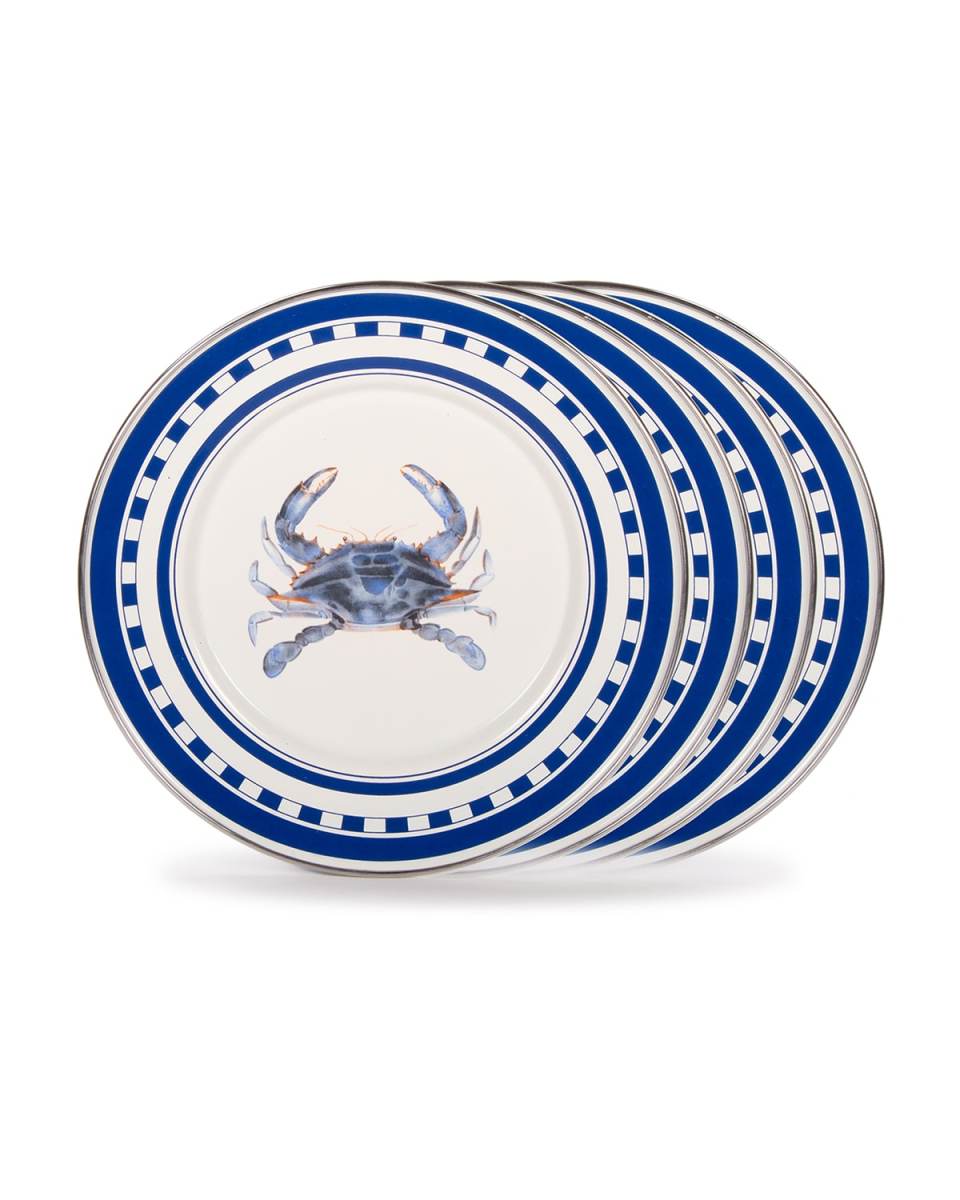 Crab House Sandwich Plates, Set of 4
