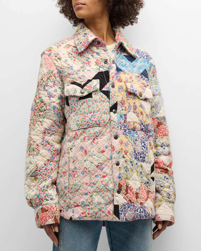 Charlie Quilted Blanket Shirt Jacket