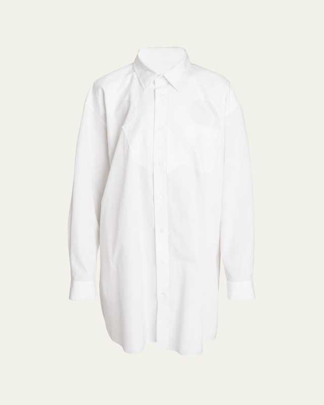 Button Up Poplin Shirtdress