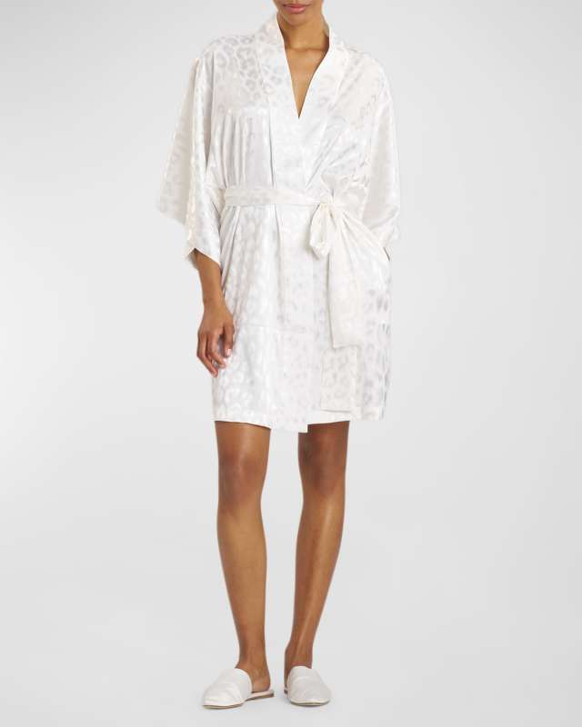 Decadence Animal Silk Jacquard Rob