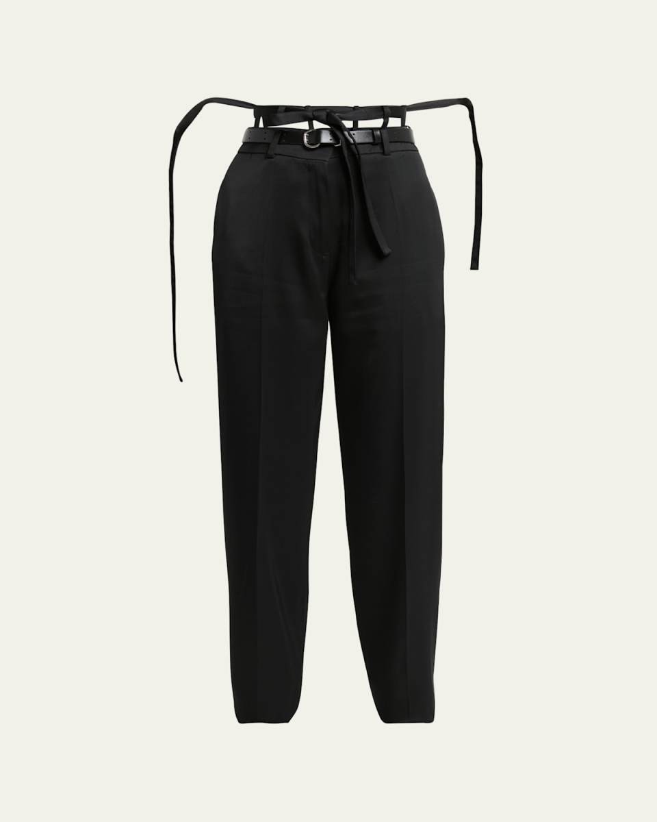 Cutout Belt Loop Trousers