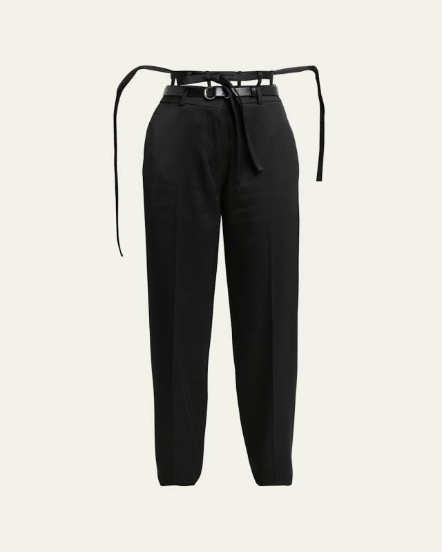 Cutout Belt Loop Trousers