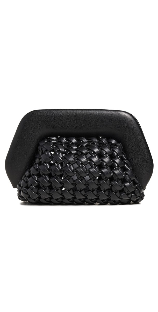 Themoire Gea Knots Clutch Black