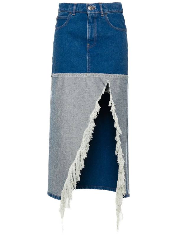 organic cotton denim skirt