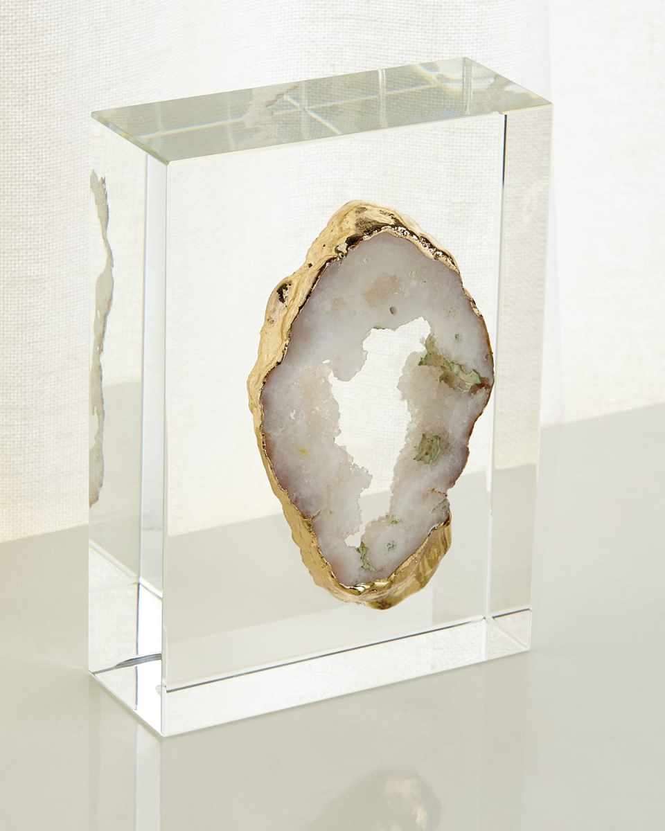 White Geode on Crystal