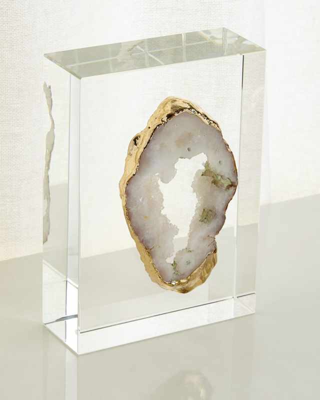 White Geode on Crystal