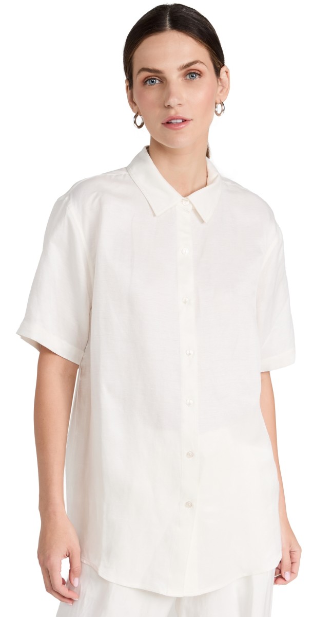 ANINE BING Bruni Shirt White