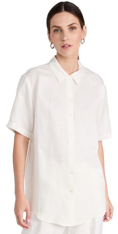 ANINE BING Bruni Shirt White