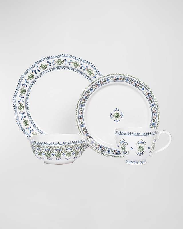 Villa Seville 4-Piece Place Setting, Chambray
