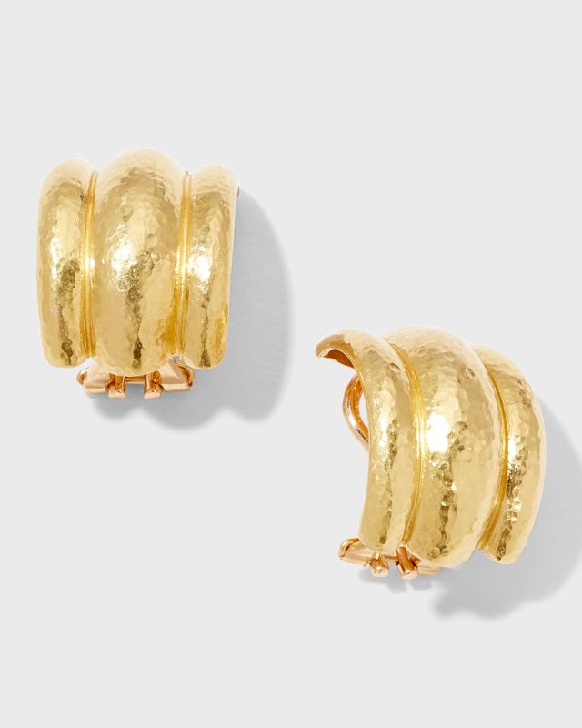 Amalfi 19k Gold Huggie Earrings