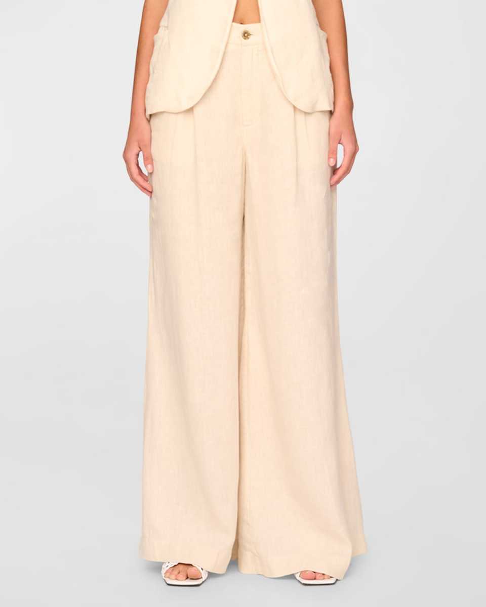 Lucila Pleated Ultra Wide-Leg High Rise Pants