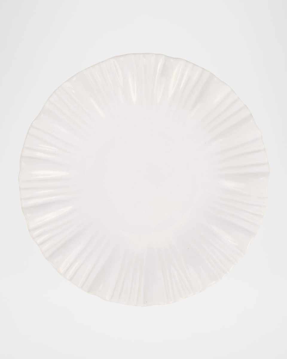 Bari White Salad Plate