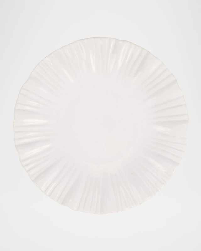 Bari White Salad Plate
