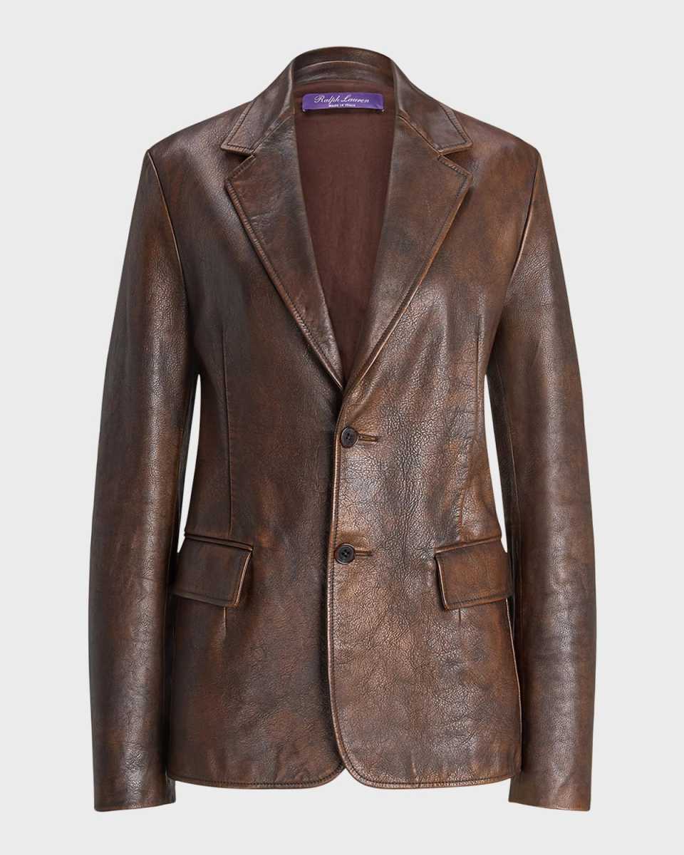 Tomasso Distressed Leather Jacket