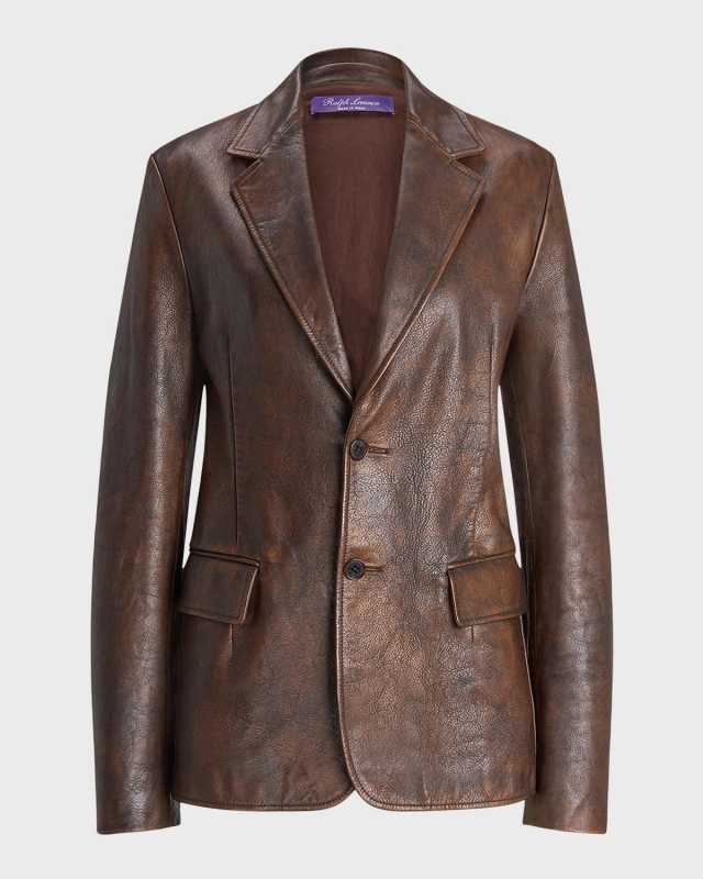 Tomasso Distressed Leather Jacket