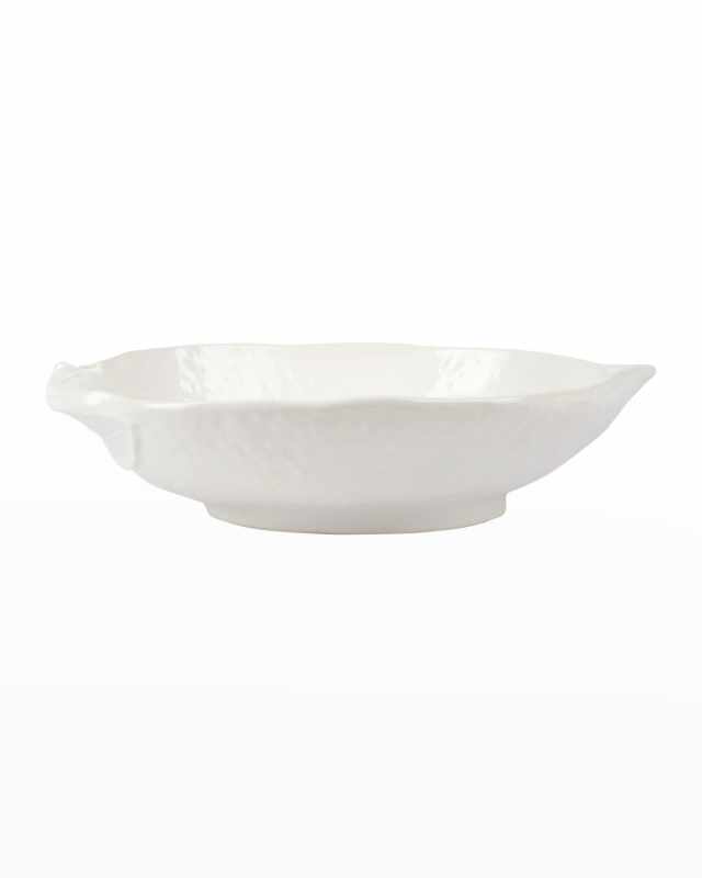 Limoni White Figural Lemon Medium Bowl