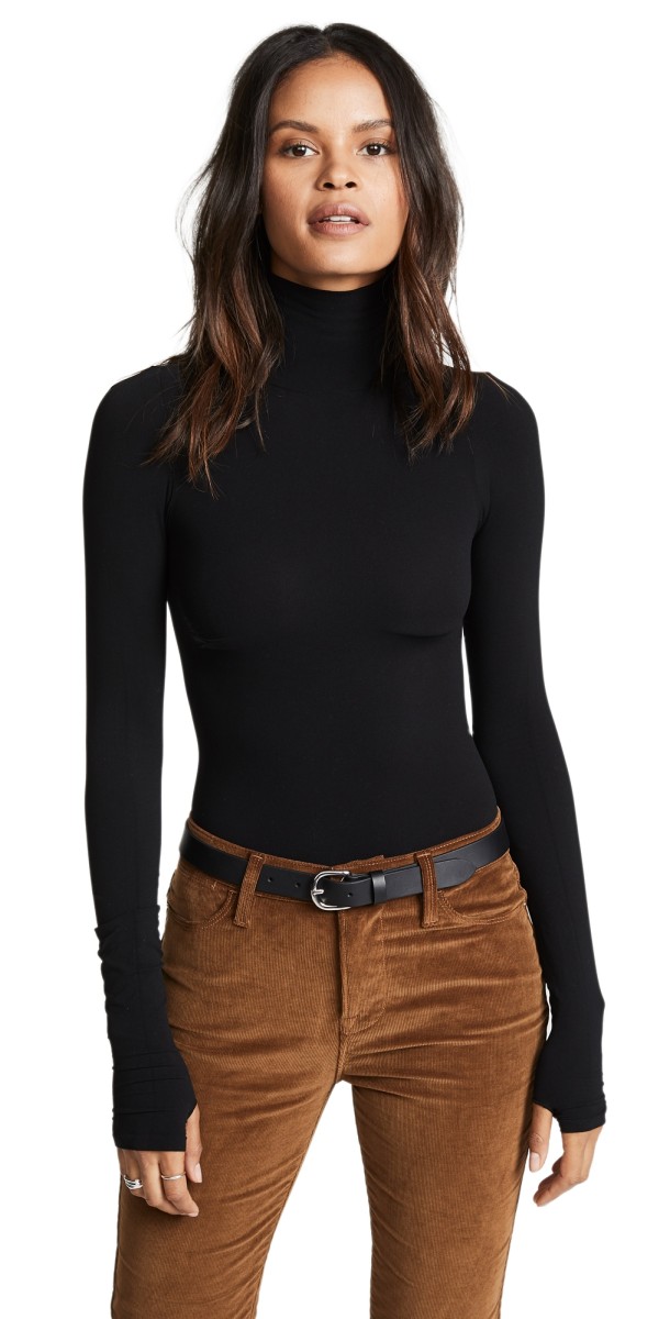 Commando Ballet Turtleneck Bodysuit Black