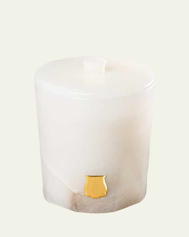 Ernesto Alabaster Candle, Leather & Tobacco, 9.5 oz.