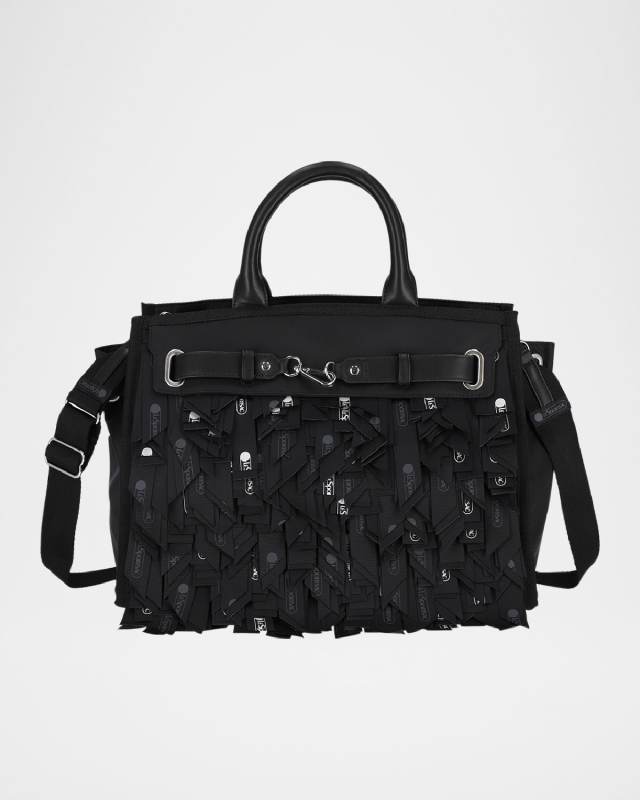 Johnny Go Lightly Logo Fringe Top-Handle Bag