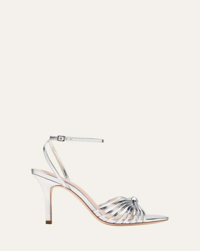 Ada Metallic Ankle-Strap Sandals