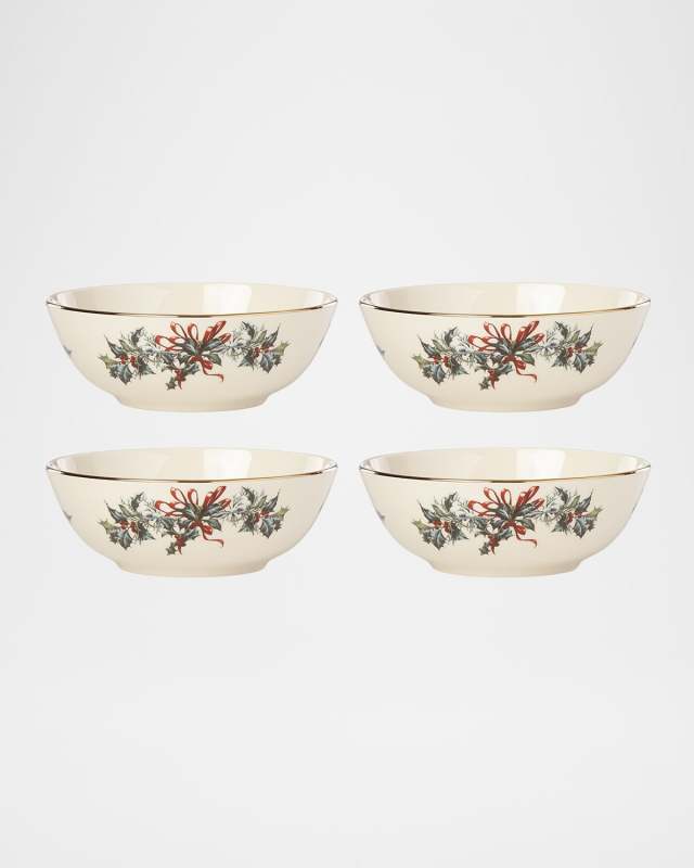 Winter Greetings Dinnerware Place Setting Bowls, Set of 4
