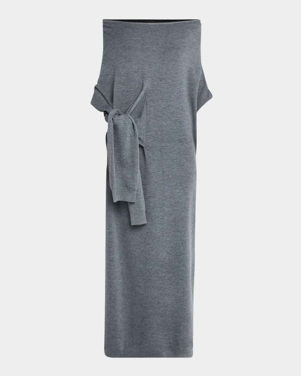 Anais Off-The-Shoulder Tie Long Sweat