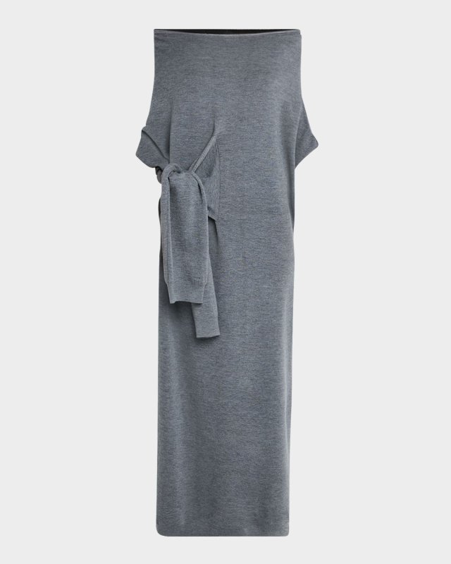 Anais Off-The-Shoulder Tie Long Sweat