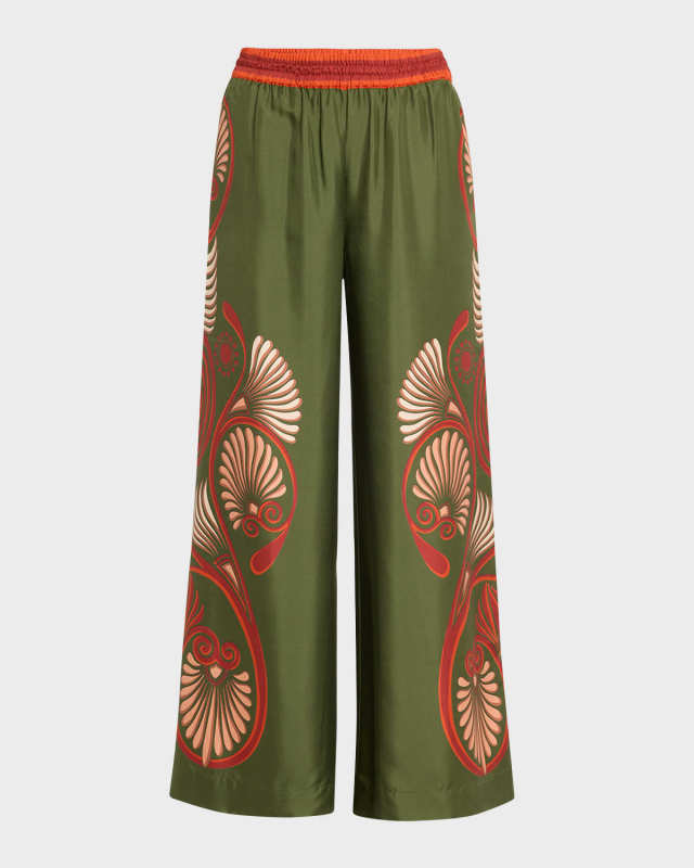 Placee Print Palazzo Pants