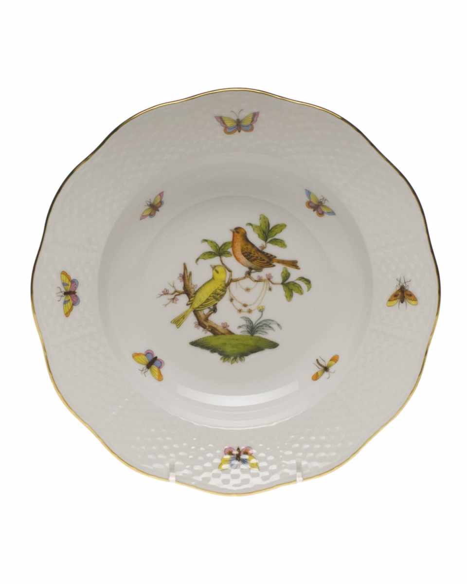 Rothschild Bird Motif 6 Rim Soup Plate