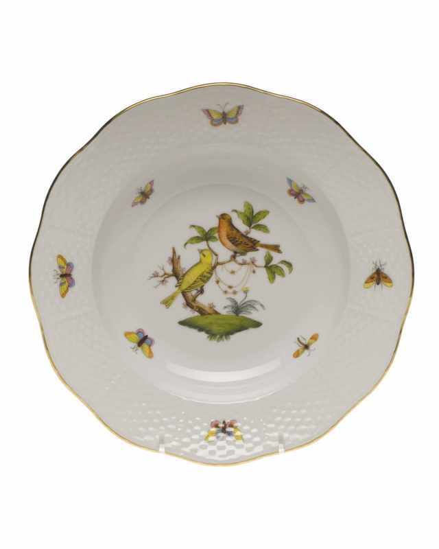 Rothschild Bird Motif 6 Rim Soup Plate