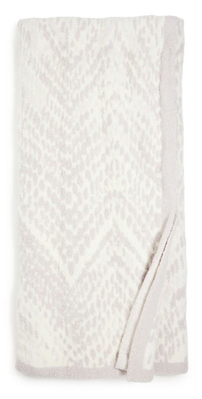 Barefoot Dreams CozyChic Snakeskin Throw Cream Mult