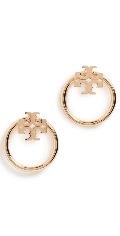 Tory Burch Miller Front Back Earrings Tory Gold