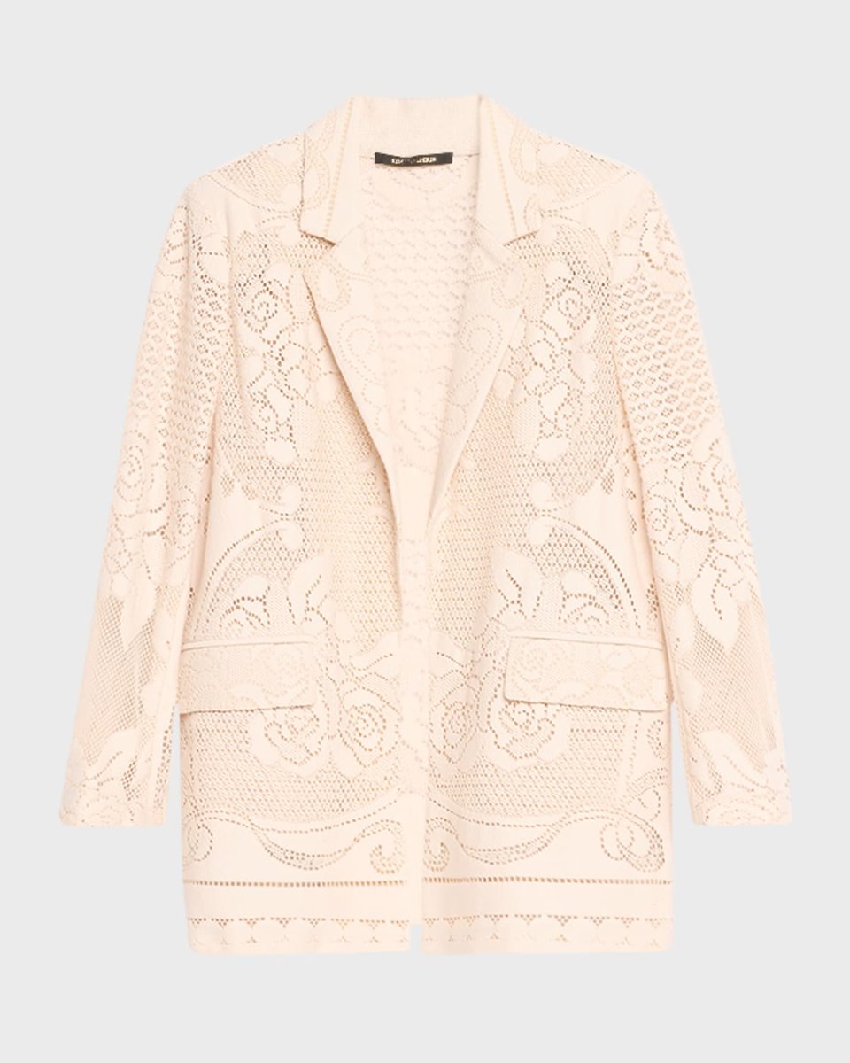 Joie Open-Front Floral Lace Jacket